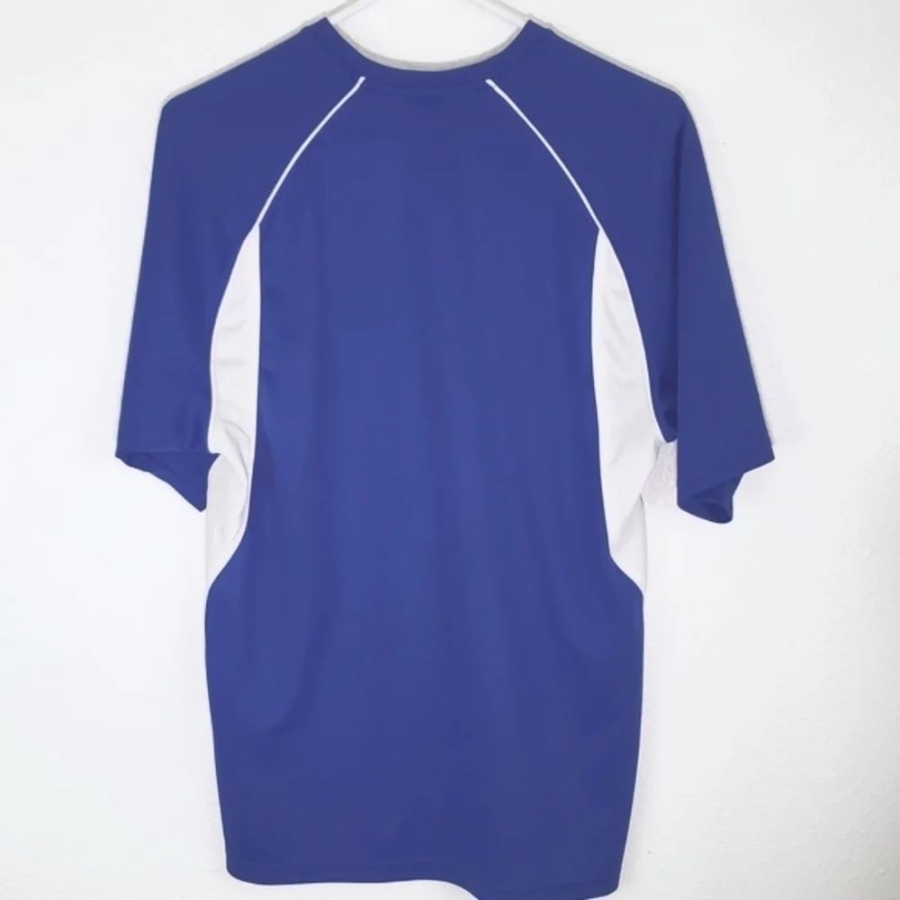 ADIDAS Royal Blue & White Athletic Shirt, size Small